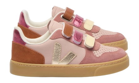 Veja Kids Small V-10 Leather Babe Platine
