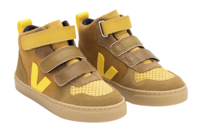 Veja Kids Small V-10 Mid Suede Multico-Camel Tonic