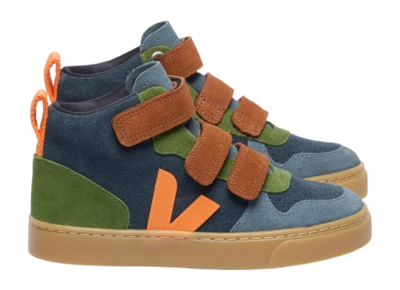 Veja Kids Small V-10 Mid Suede Nautico Fury Natural
