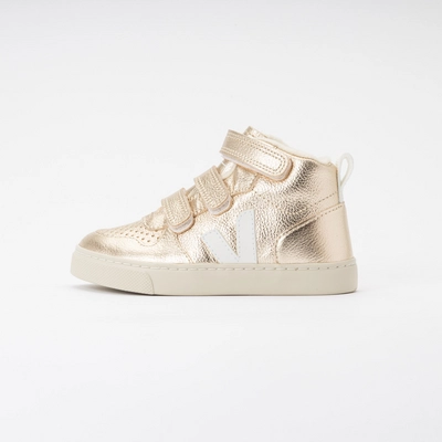 Veja Kids Small V-10 Platine White