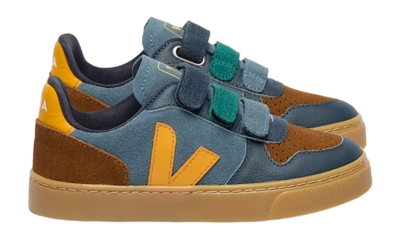 Veja Kids Small V-10 Suede California Ouro Natural