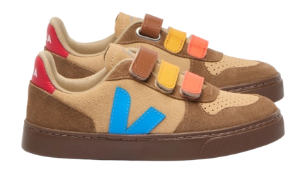 Veja Kids Small V-10 Suede Desert Egee Brown