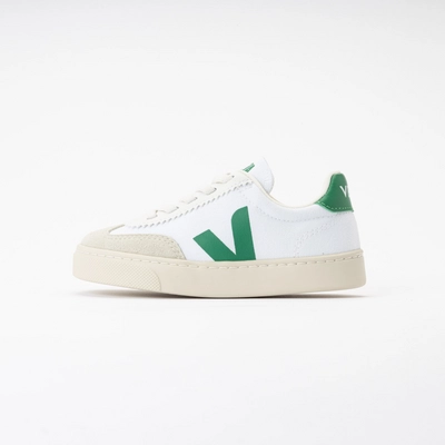 Veja Kids Small Volley Canvas White Emeraude