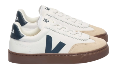 Veja Kids Small Volley O.T. Leather White Nautico Bark