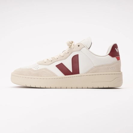Veja Men V-90 O.T. Leather White Marsala Natural | Sneaker