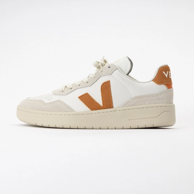 Veja Women V-90 O.T. Leather Extra-White Umber '24 | Sneaker
