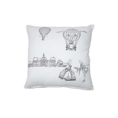 Sierkussen Aquanova Versailles Wit (45 x 45 cm)
