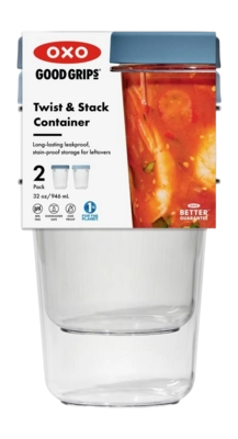 Vershoudbakje OXO Good Grips Twist and Stack 900 ml (Set van 2)