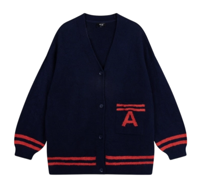 Vest Alix The Label Women Fluffy Knit Cardigan Navy