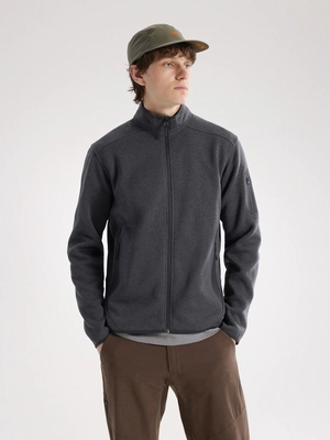 4---F25-X000010361-Covert-Cardigan-Black-Heather-II-Front-View