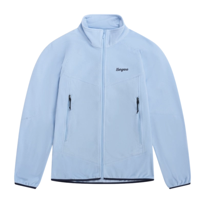 Vest Bergans Kids Junior Fleece Midlayer Jacket Cool Blue Regular Fit
