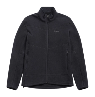 Vest Bergans Men Rabot Merino Fleece Midlayer Jacket Dark Shadow Grey Regular Fit