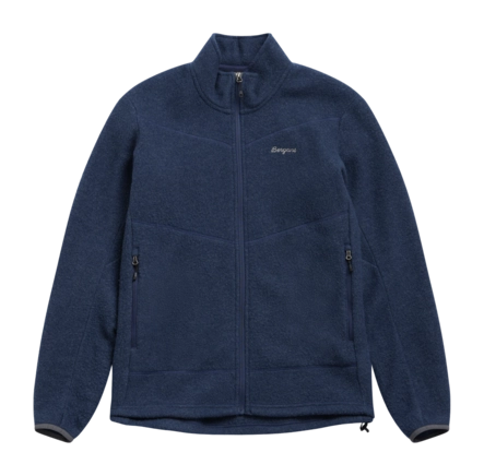 Vest Bergans Men Rabot Navy Blue Merino Fleece Midlayer Regular Fit