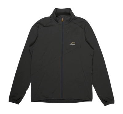 Vest Bergans Men Y LightLine Essence Dark Shadow Grey Midlayer Jacket Slim Fit