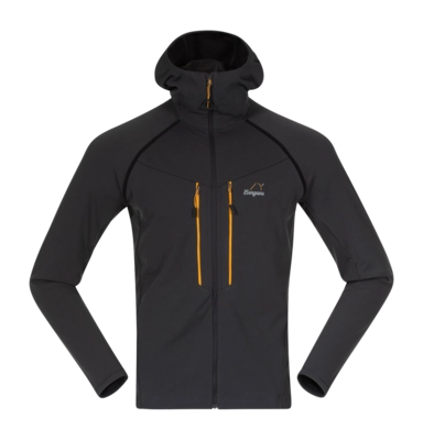 Vest Bergans Men Y MountainLine Wooltech Midlayer Jacket Dark Shadow Grey Slim fit