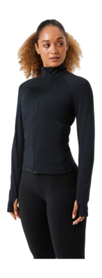 Vest Björn Borg Women Borg Full Zip Midlayer Black Beauty