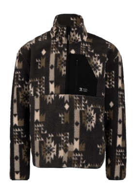 Vest Brunotti Men Kelstyn Print Fleece Siberia Black Regular Fit