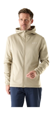 Vest Cortazu Men AR Fleece Hooded 10M Beige Regular Fit