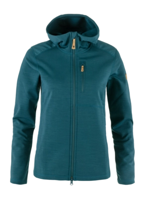 Vest Fjällräven Women Keb Fleece Hoodie Deep Sea