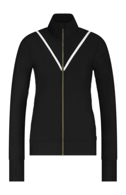 Vest House of Gravity Women Performance Jacket Rib Black Sapphire X White Topaz