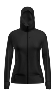 Vest Icebreaker Women Merino 260 Quantum IV LS Zip Hoody Black
