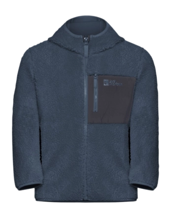Vest Jack Wolfskin Kids Ice Curl Hood Jacket Midnight Sky