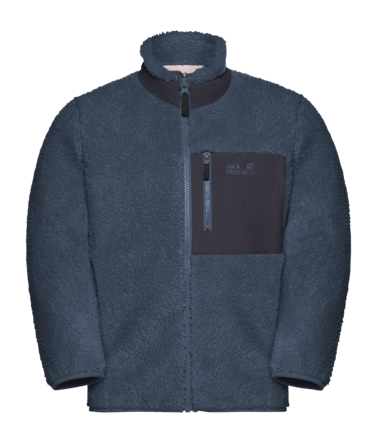 Vest Jack Wolfskin Kids Ice Curl Jacket Midnight Sky 26