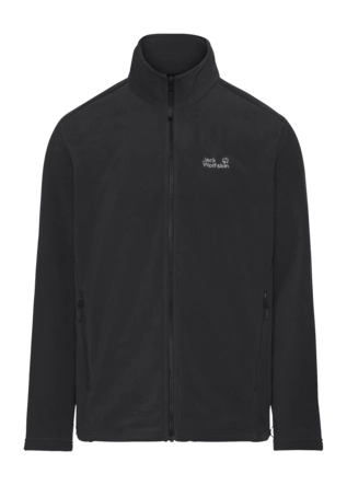 Vest Jack Wolfskin Men Wild Rebel 200 FZ Paw Black Regular Fit