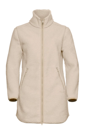 Vest Jack Wolfskin Women High Curl Coat Oyster Regular Fit