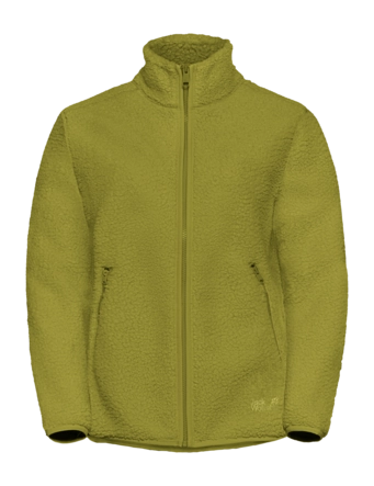 Vest Jack Wolfskin Women High Curl Khaki Green Regular Fit