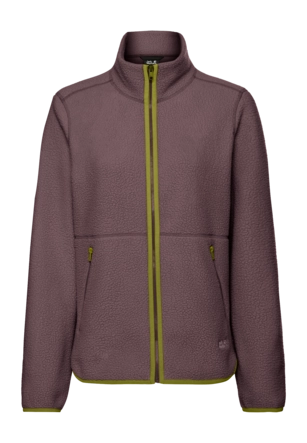 Vest Jack Wolfskin Women Lite Curl FZ Sheer Plum Regular Fit
