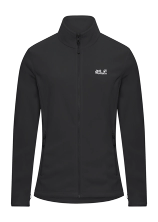 Vest Jack Wolfskin Women Taunus 100 FZ Black Regular Fit