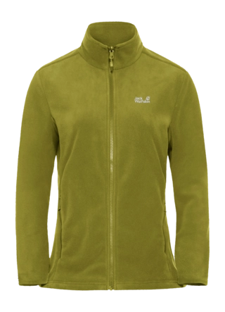 Vest Jack Wolfskin Women Taunus 200 FZ Khaki Green Regular Fit