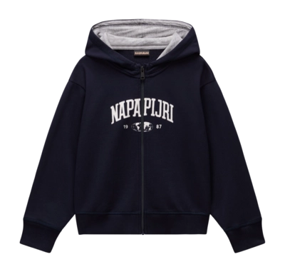 Vest Napapijri Kids B-Inot Full Zip Hoodie Blu Marine
