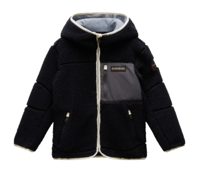 Vest Napapijri Kids Yupik Full Zip Hoody 3 Black