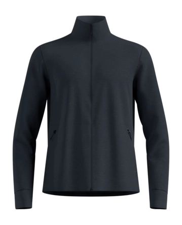 Vest Odlo Men Grid Fleece Black Melange Regular Fit