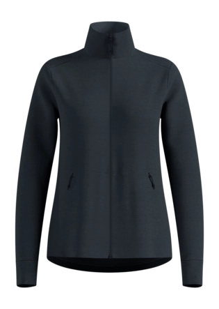Vest Odlo Women Grid Fleece Black Melange Regular Fit