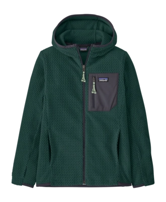 Vest Patagonia Kids R1 Air Full-Zip Hoody Cascade Green