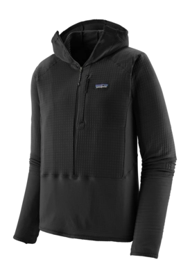 Vest Patagonia Men R1 P/O Hoody Black