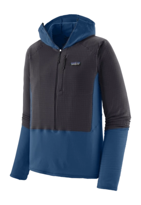 Vest Patagonia Men R1 P/O Hoody Clement Blue