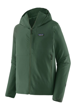Vest Patagonia Men R1 TechFace Hoody Canopy Green Slim Fit