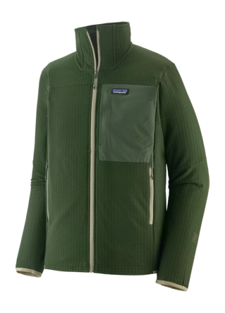Vest Patagonia Men R2 TechFace Jkt Treeline Green 480 g
