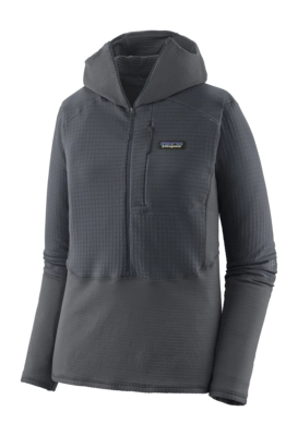 Vest Patagonia Women R1 P/O Hoody Smolder Blue