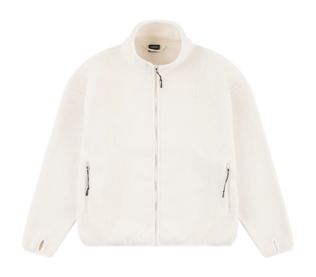 Vest Poederbaas Men Four Seasons Sherpa Jacket Off White Normale pasvorm