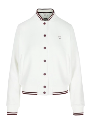 Vest Vieux Jeu Women Mona Jacket White/Burgundy