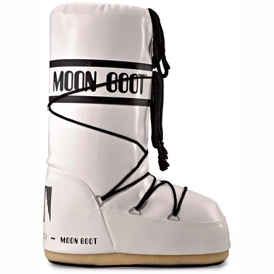 Snowboot Dames White Black Vinyl Moon Boot