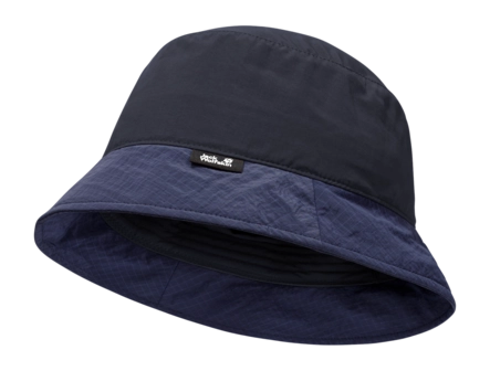Vissershoed Jack Wolfskin Kids Wildself Bucket Hat Dark Navy TEXADRI