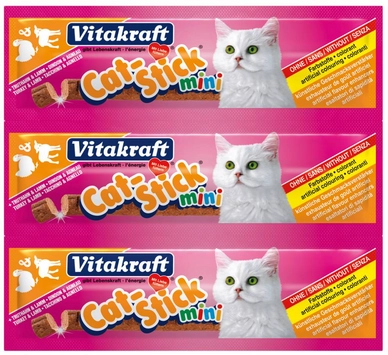 Cat-Stick Vitakraft Mini Kalkoen & Lam (20 stuks)