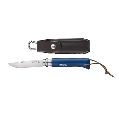 Couteau de Poche Inox Opinel N° 8 Origins Tradition Blue avec Étui