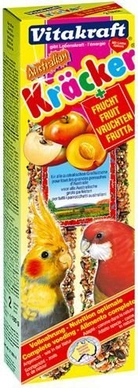 Vogelsnack Vitakraft Kracker Fruit Valkparkiet (8 Stuks)